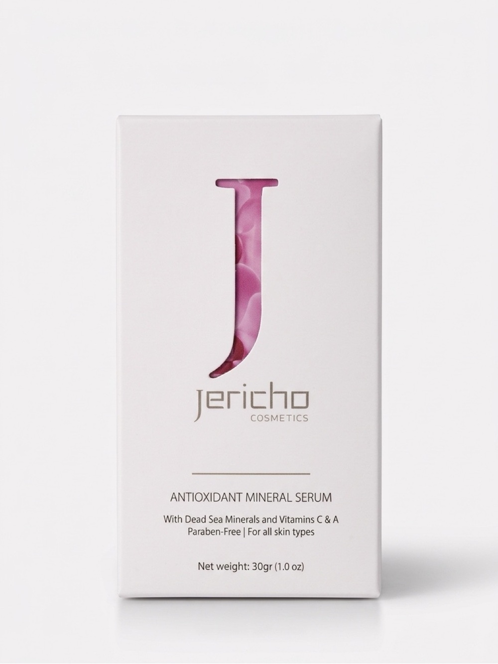 Jericho Antioxidant Mineral Serum — White with Pink Accent